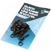 Вертлюг быстросьемный с колечком Nash Quick Change Uni Ring Swivel 10шт