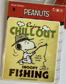 Наклейки PEANUTS SNOOPY FISHING #SNO-008