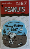 Наклейки PEANUTS SNOOPY FISHING #SNO-003