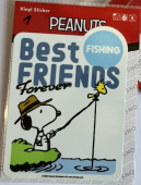 Наклейки PEANUTS SNOOPY FISHING #SNO-006