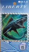 Наклейки MEIKOSHA LIBERTY FISHING STICKER SGP-21 SHINKAI SHARK