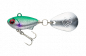 Воблер MADNESS BAKUREE SPIN 8G #01 SILVER POWDERED SILVER-STRIPE ROUND HERRING