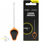 Игла с застежкой Avid Carp Re-Rig Gated Needle Orange