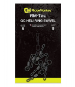 Вертлюг швидкоз’ємний з кільцем Ridge Monkey Quick Change Heli Ring Swivel size 8