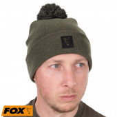 Шапка Fox Collection Bobble Hat Green / Black