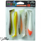 Силіконова приманка Rage Ultra UV Spikey Shad Mixed Colour Pack 12cm x 5