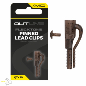 Безопасная клипса Avid Carp Outline FleckTone Pinned Lead Clips 10pcs