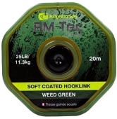 Поводковый материал RidgeMonkey RM-Tec Soft Coated Hooklink Weed Green 25lb 20м (арт.887791680032)