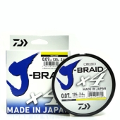 Шнур Daiwa J - Braid X4E 0,10mm 135m Yellow 