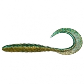 Силикон Megabass KEMURI CURLY 3.5&quot; GREEN GOLD