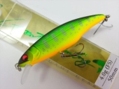 Воблер Megabass GREAT HUNTING 50 FLAT SIDE (F) col. PA-MARK MAT TIGER