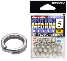 Кольцо заводное Decoy Split Ring Medium #4 50lb (20 шт/уп)