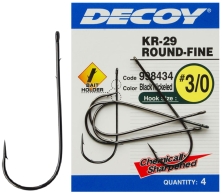 Крючок Decoy KR-29 Worm Round-Fine #1/0 (5 шт/уп)