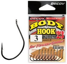Крючок Decoy Worm23 Body Hook #1 (9 шт/уп)