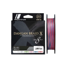 Плетеный шнур MAJOR CRAFT DANGAN BRAID X8 300М NEW #1.2 MULTI