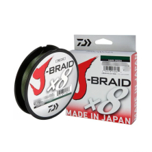 Плетений шнур Daiwa J-Braid X8 Dark Green 0,20мм 29Lb/13,0кг 300м