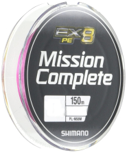Плетеный шнур SHIMANO MISSION COMPLETE PE EX8 150М #1 PINK