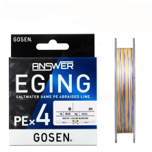 Плетеный шнур Gosen EGING X4 150m #0.6