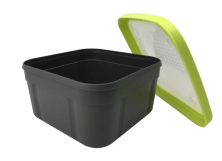 Коробка герметична для насадок та підгодовування Matrix Bait Boxes Solid Top Grey-Lime 3.3pt 1,9л 1шт