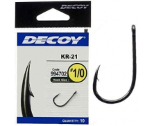 Гачок Decoy KR-21 Black Nickeled #1 (10 шт/уп)