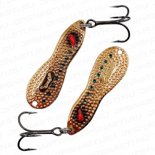 Блесна NORIES METAL WASABY HAMMERED 18G #BR-16 SPOTTED GOLD