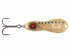 Блесна NORIES METAL WASABY HAMMERED 12G #BR-16 SPOTTED GOLD