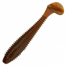Силикон Keitech Flapper Grub 4",  PAL#07 Motor Oil Red Flake
