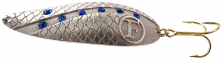 Блеcна Finnex &quot;Legend&quot; серебрянное напыление s925 + Swarovski  (Sapphire) 20g