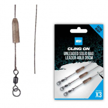 Готовый поводок Nash Cling On Unleaded Solid Bag Leader 35cm 3pcs