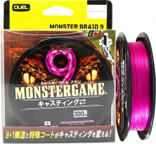 Шнур Duel Monster Game 9 300m Pinkpurple 38kg 0.38mm #5 (H4548-PP)