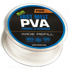 Запасная ПВА сетка для холодной воды Fox Edges PVA Mesh Refills Fast Melt Blue Wide 35mm 20m
