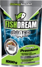 Прикормка Fish Dream Преміум ZIP Фідер Шоколад з горіхами 1кг 