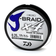 Шнур Daiwa J - Braid X4E 0,25mm 135m Dark Green 