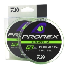 Шнур Daiwa Prorex UL Braid PE 0.4 135m 2.80kg (12996-004) 