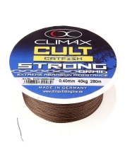 Шнур Climax Cult Catfish Strong 280m 0.40mm 40kg brown 