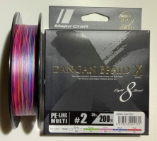 Плетеный шнур MAJOR CRAFT DANGAN BRAID X8 200М NEW #2 MULTI