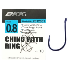 Гачок BKK Chinu With Ring 10pcs #0.8 (A-BN-0213) 