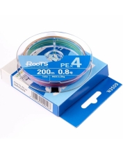 Шнур Gosen Roots X4 200m PE0.8 14lb multicolor 