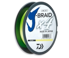 Шнур Daiwa J - Braid x4 0,17мм 8.4кг Yellow 135м 