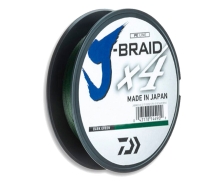 Шнур Daiwa J-Braid x4 0.07мм 2.6кг Dark Green 135м