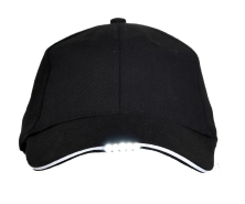 Бейсболка Led Cap с фонариком Black