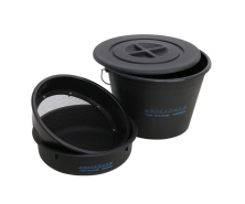 Відро з кришкою для прикормки + таз + сито Flagman Armadale Bucket Set With Plastic Riddle 25л