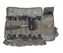 Набір кілочків для кріплення намету Avid Carp Super Tough Bivvy Peg Mallet Set з молотком