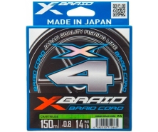 Шнур плетеный YGK X-Braid Braid Cord X4 150м #0.8