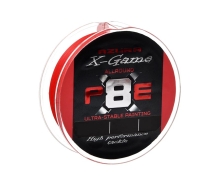 Шнур Azura X-Game PE X8 Fiery Red 150м #0.6 0.128мм (арт.3838X8-06)