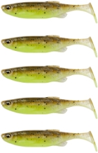 Силикон Savage Gear Fat Minnow T-Tail 130mm 20.0g Green Pearl Yellow (5 шт/уп)