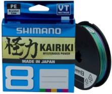 Шнур Shimano Kairiki 8 PE (Multi Color) 3000m 0.13mm 8.2kg 