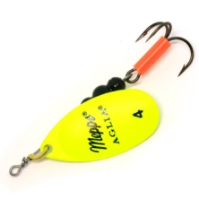 Блесна вращающаяся Mepps Aglia Fluo №4 chartreuse 9g (Ы001942)