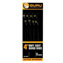 Готові повідці Guru Ready Rig 4inch 10cm QM1 Band Rigs 12/0,22mm 8шт 