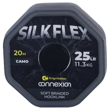 Поводочный материал Ridge Monkey Connexion SilkFlex Soft Braid Camo 25Lb/11,3kg 20м